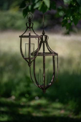 Ljuslykta - Hängande - Rost - 2 storlekar - 56 cm, 41 cm - www.frokenfraken.se