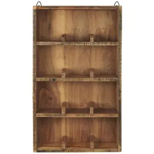 Vägghylla med 12 fack - Wood - 61 x 36 cm - www.frokenfraken.se