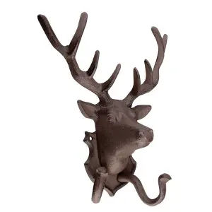 Krok - Järn - Hjort - Brun - 10 x 22 x 27 cm - www.frokenfraken.se