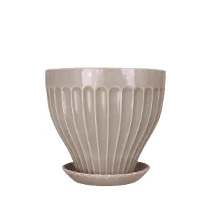Kruka - Anna - Beige - Ø25 x 23 cm - www.frokenfraken.se