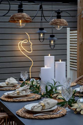Batteriljus LED - Flamme - 32,5 cm - Utomhus - www.frokenfraken.se