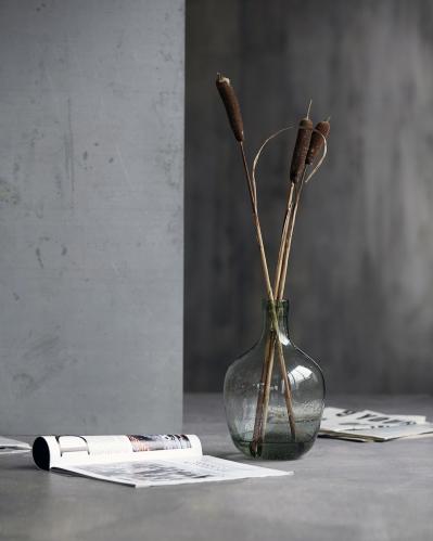Glasflaska - Grön - Damejeanne - 30 cm - www.frokenfraken.se