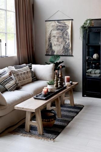 Soffa av Linne - 75 x 220 x 95 cm - www.frokenfraken.se