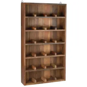 Vägghylla med 24 fack - Wood - 89 x 50 cm - www.frokenfraken.se