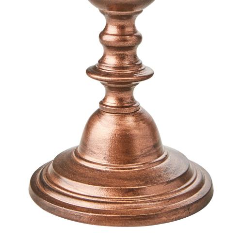Ljusstake S - Kopparfärgad - Ø9 x 22 cm - www.frokenfraken.se