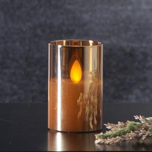 Batteriljus - M-Twinkle - Glashållare - Amber - 5 x 7.5 x 5 cm - www.frokenfraken.se