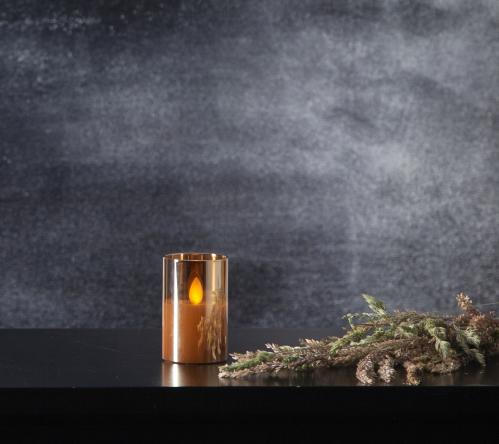 Batteriljus - M-Twinkle - Glashållare - Amber - 5 x 7.5 x 5 cm - www.frokenfraken.se