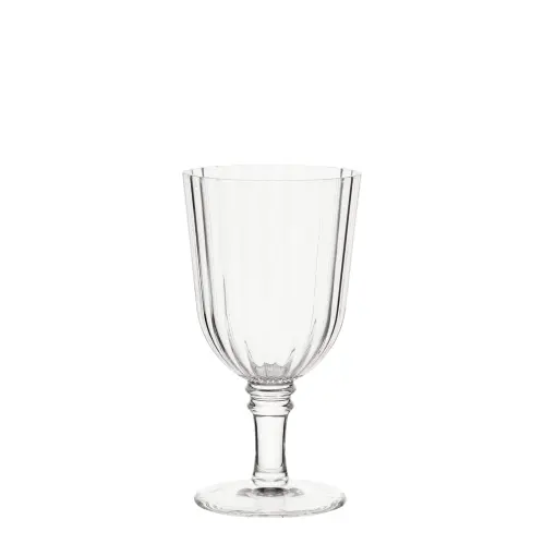 Vinglas - Plast - Räfflad - 18 cm - www.frokenfraken.se