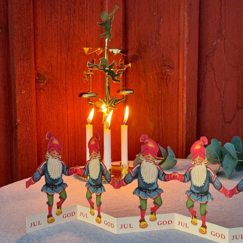 Pappersrad - Tomte - God Jul - 12 x 60 cm - www.frokenfraken.se