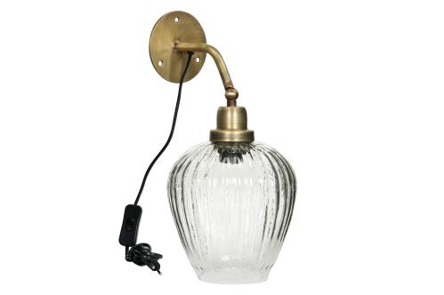 Vägglampa Klara Glas - 16 x 22 x 34 cm - www.frokenfraken.se