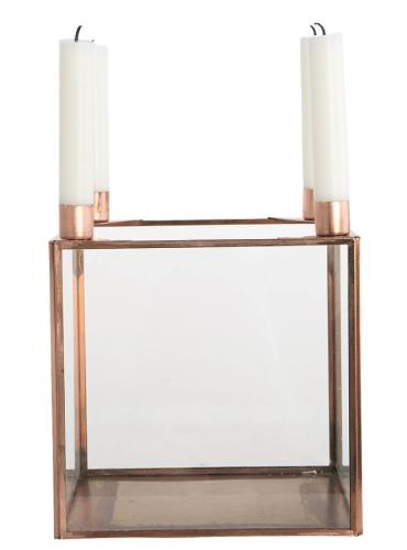 Ljusstake - Square - Koppar - 22 cm - www.frokenfraken.se