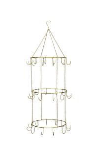 Hängare - 3 våningar med krokar - Ø38 x H90 cm - www.frokenfraken.se