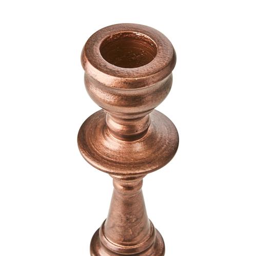 Ljusstake S - Kopparfärgad - Ø9 x 22 cm - www.frokenfraken.se