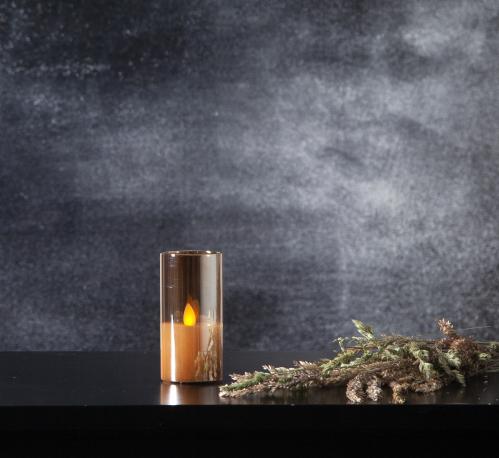 Batteriljus - M-Twinkle - Glashållare - Amber - 5 x 10 x 5 cm - www.frokenfraken.se
