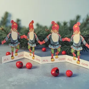 Pappersrad - Tomte - God Jul - 12 x 60 cm - www.frokenfraken.se