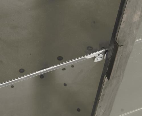Väggskåp - Metall med glasdörrar - 121 x 80 cm - www.frokenfraken.se