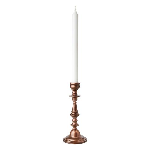 Ljusstake S - Kopparfärgad - Ø9 x 22 cm - www.frokenfraken.se