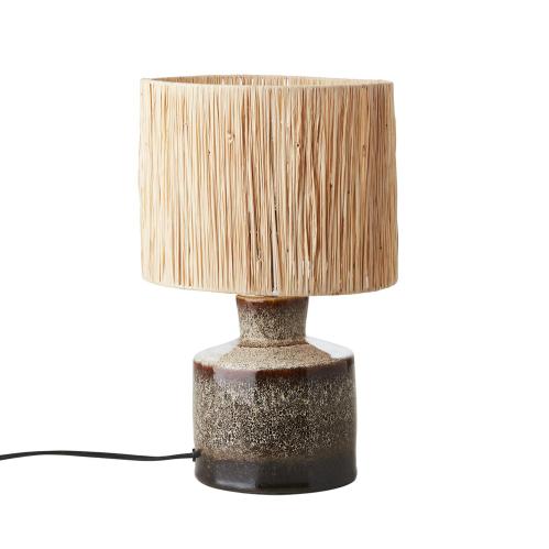 Bordslampa - Ljusbrun - Ø14/22 x 35 cm - www.frokenfraken.se