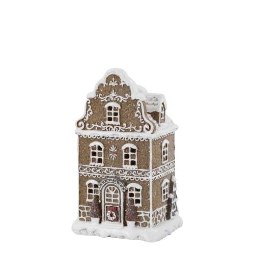 Pepparkakshus - LED - 21 x 12 x 10 cm - www.frokenfraken.se