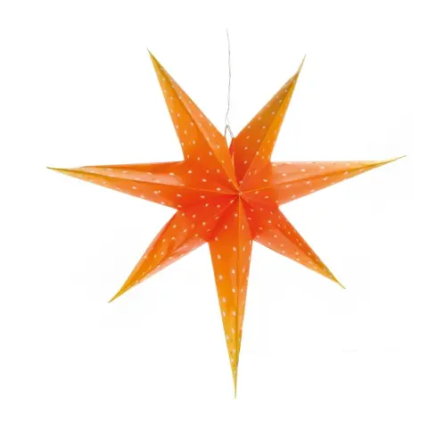 Adventsstjärna - Klassisk Gammaldags Orange - 80 cm - www.frokenfraken.se