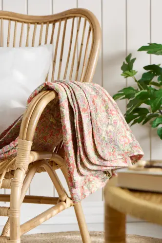Pläd - paisley mönster - 130 x 180 cm - www.frokenfraken.se