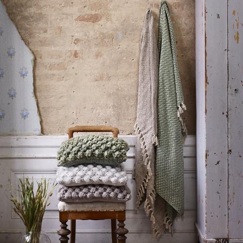 Pläd Hedvig Beige - 125 x 150 cm - www.frokenfraken.se