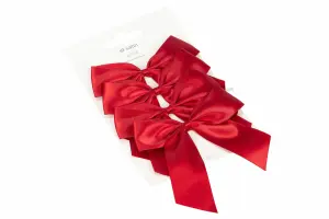 Hänge - Rosett - Satin - Röd - 1st - 10 x 12 cm - www.frokenfraken.se