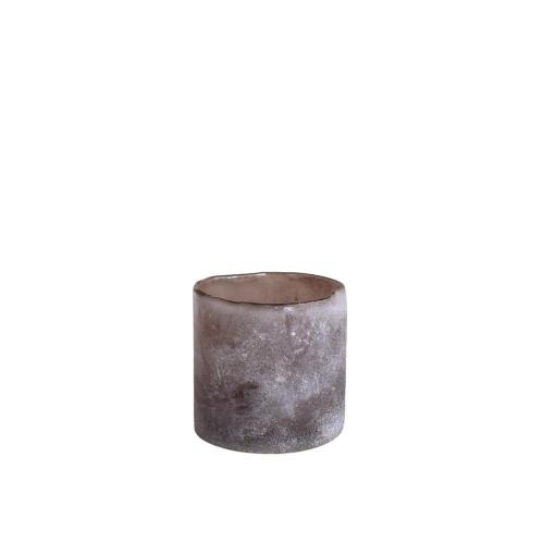 Ljuslykta Ebba Mellan - Brun - Ø10 x H10 cm - www.frokenfraken.se