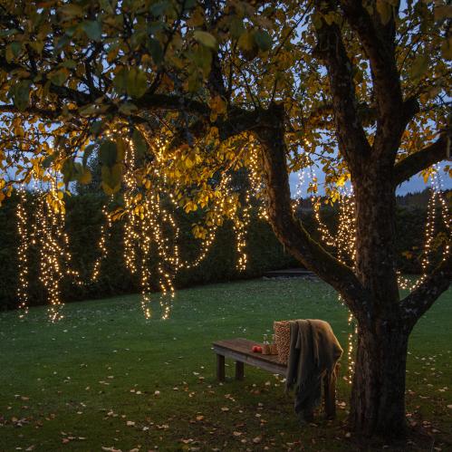 Ljusslinga - Utomhus - 800 st led varmvit - 16 meter - www.frokenfraken.se