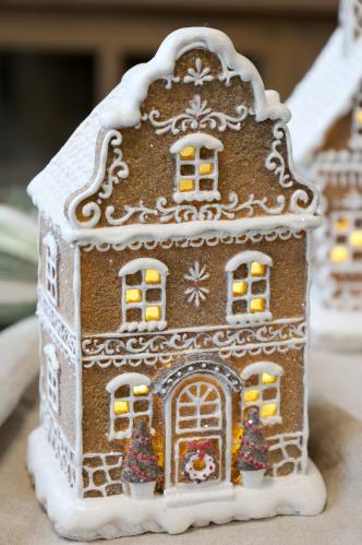 Pepparkakshus - LED - 21 x 12 x 10 cm - www.frokenfraken.se