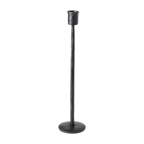 Ljusstake L - Svart - Ø8 x 35 cm - www.frokenfraken.se