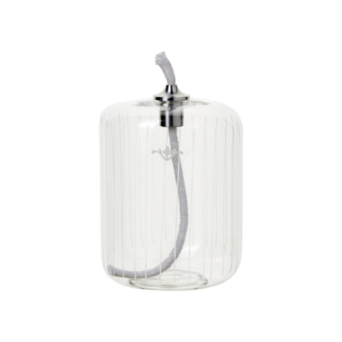 Oljelampa - Glas - Cylinder - Mönstrad - 7 x 10 cm - www.frokenfraken.se