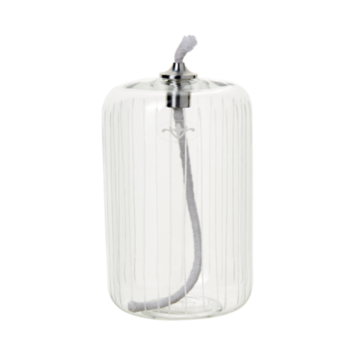 Oljelampa - Glas - Cylinder - Mönstrad - 7 x 12 cm - www.frokenfraken.se