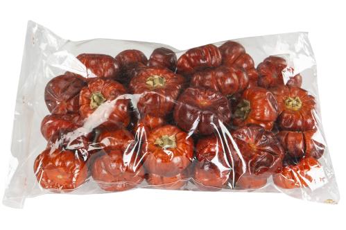 Mini pumpor - Mörkorange - Dekoration - 250g/ca 40 st - www.frokenfraken.se