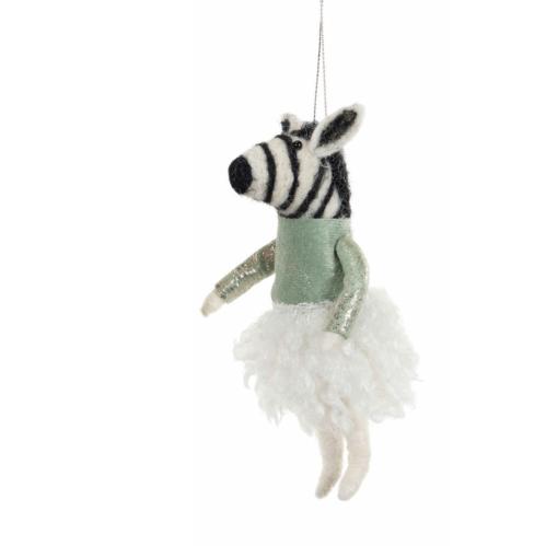 Ulldjur hängade - Zebra - 18 cm - www.frokenfraken.se