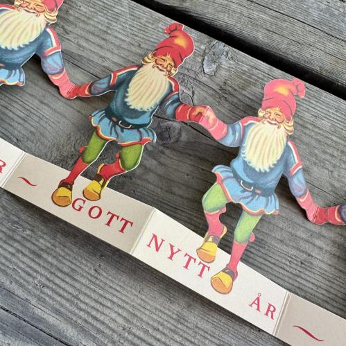 Pappersrad - Tomte - God Jul - 12 x 60 cm - www.frokenfraken.se
