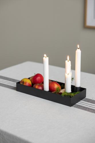 Bordsljusstake - SUND - 4 ljus magnet - Svart - 30 cm - www.frokenfraken.se