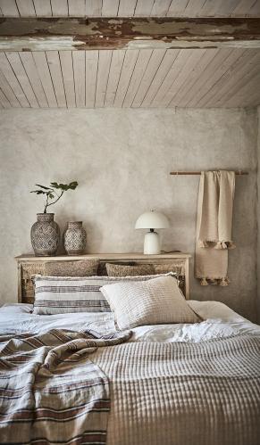 Kuddfodral - Beige/brun/svart - 110 x 40 cm - www.frokenfraken.se