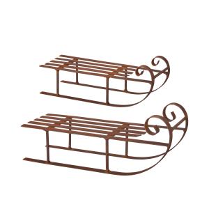 Släde - Rost - 2 Storlekar - 12 x 8 cm, 17 x 6 cm - www.frokenfraken.se