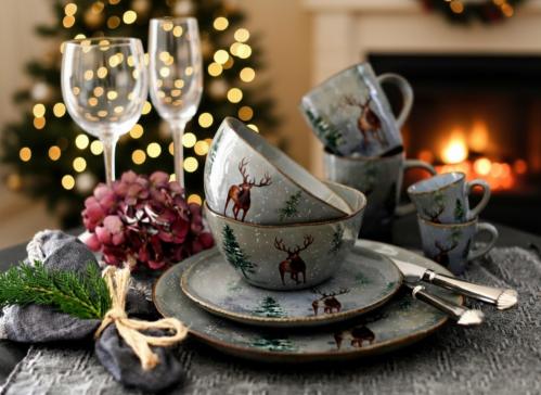 Tallrik - Hjort/Winter - Ø21 cm - www.frokenfraken.se