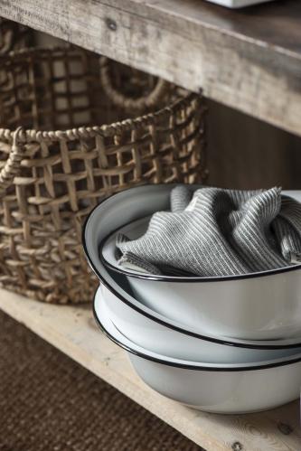 Tvättfat emalj - Ø36 X 11,5 CM - www.frokenfraken.se
