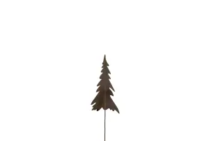 Julgran - På Stick - Metall - Rost - 1 st - 6 x 12 cm - www.frokenfraken.se