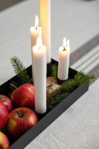 Bordsljusstake - SUND - 4 ljus magnet - Svart - 30 cm - www.frokenfraken.se