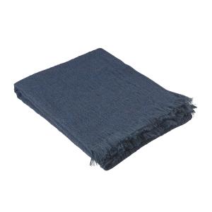 Pläd - SANDÖ - DENIM - 130 X 170 CM - www.frokenfraken.se