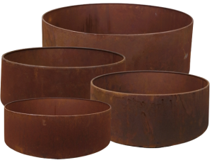 Krukor - Låg cylinder - Rost - 4 storlekar - www.frokenfraken.se