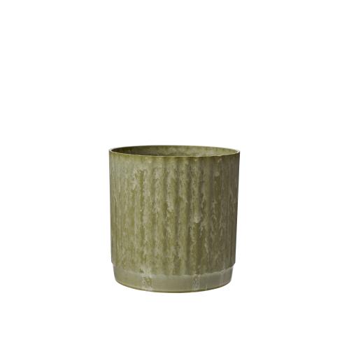 Kruka - Stripe - Grön - 2 Storlekar - Ø15, 18 cm - www.frokenfraken.se