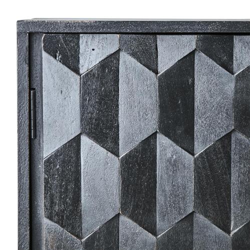 Skåp - Svart - 139 x 91 x 40 cm - www.frokenfraken.se