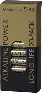 Batteri - AAA - 20 st - Longlife - www.frokenfraken.se