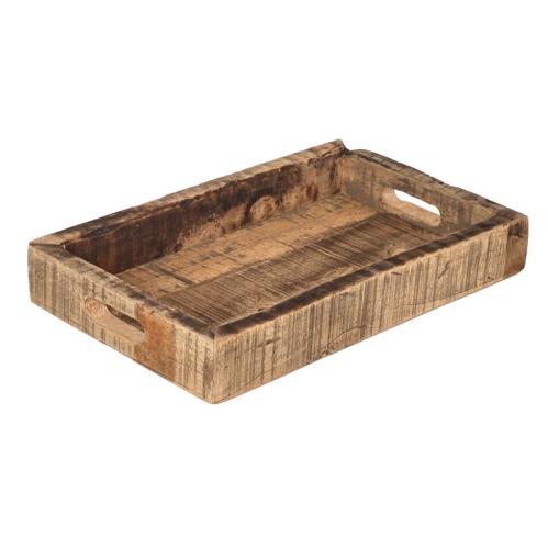 Träfat - Bricka - Rustik trä - 40 x 25 x 6 cm - www.frokenfraken.se