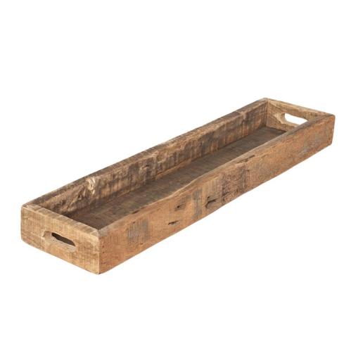 _XXX_UTGÅTT_Träfat - Bricka - Rustik trä - 75 x 18 x 7 cm - www.frokenfraken.se